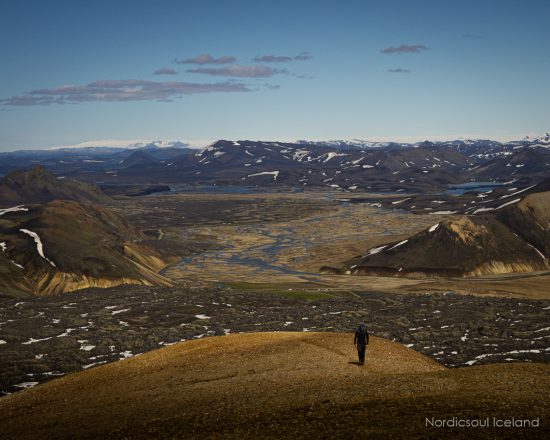 Randonnée dans les hauts plateaux islandais