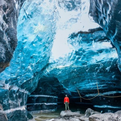 Excursion grotte de glace en petit groupe au départ de la lagune glaciaire de Jökulsárlón