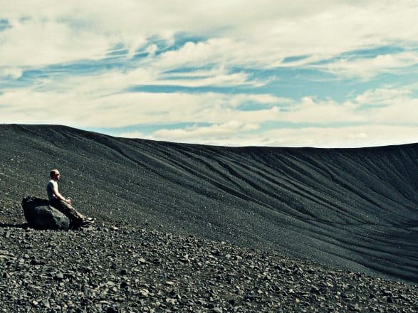 Hverfjall crater in Iceland