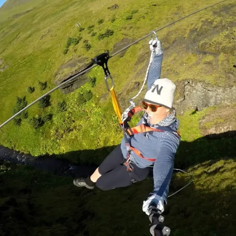 Zipline & Hiking Adventure in Vík in South Iceland